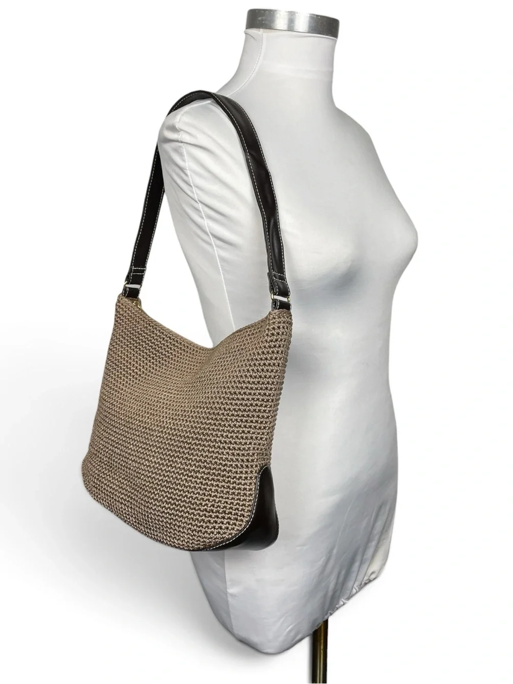 The Sak Woven Hobo shoulder Bag tan/ brown